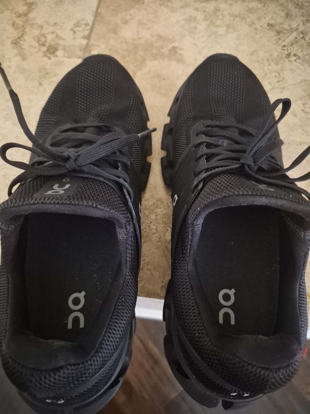 On Running Women's Black Mesh Cloud Trainers